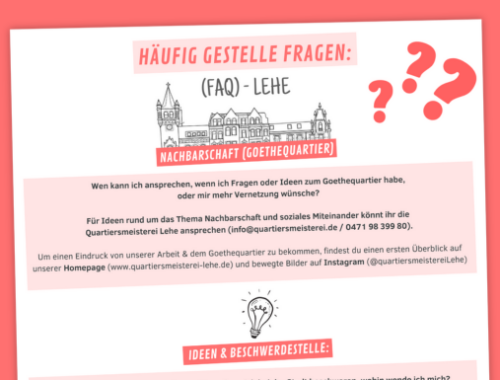 FAQ - Wichtige Ansprechpartner:innen in Bremerhaven Lehe