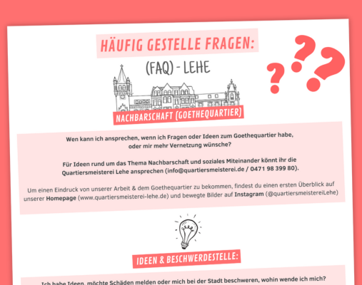 FAQ - Wichtige Ansprechpartner:innen in Bremerhaven Lehe